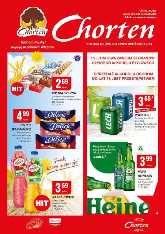 Chorten - gazetka promocyjna Gazetka Lubelskie Market od czwartku 14.08 do środy 20.08