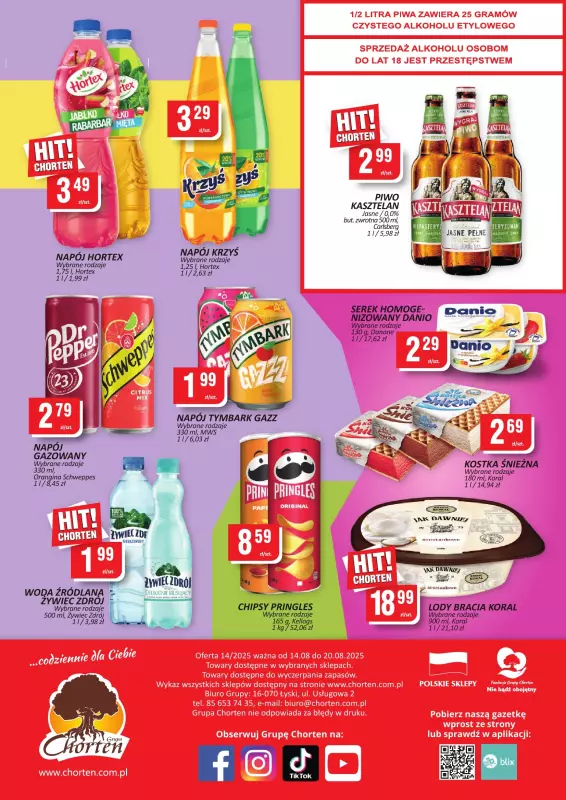Chorten - gazetka promocyjna Gazetka Małopolska, Śląsk, Podkarpacie, Opolskie Market od czwartku 14.08 do środy 20.08 - strona 4