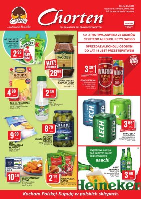 Chorten - gazetka promocyjna Gazetka Małopolska, Śląsk, Podkarpacie, Opolskie Market od czwartku 14.08 do środy 20.08