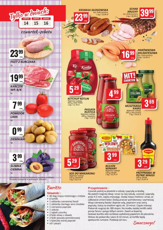 Chorten - gazetka promocyjna Gazetka Małopolska, Śląsk, Podkarpacie, Opolskie Market od czwartku 14.08 do środy 20.08 - strona 2