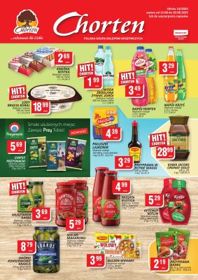Chorten - gazetka promocyjna Gazetka Małopolska, Śląsk, Podkarpacie, Opolskie Minimarket od czwartku 14.08 do środy 20.08
