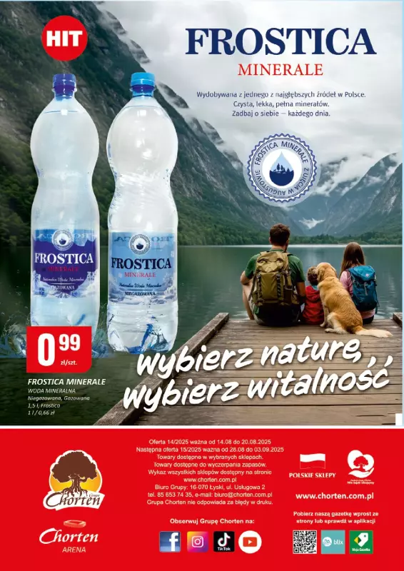 Chorten - gazetka promocyjna Gazetka Podlaskie Market od czwartku 14.08 do środy 20.08 - strona 8