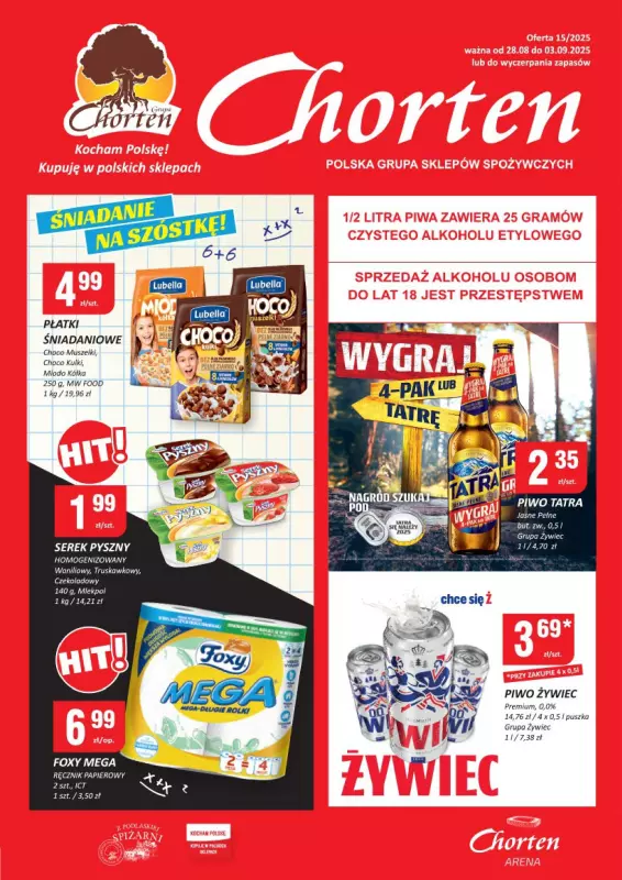 Chorten - gazetka promocyjna Gazetka Łódzkie Market od czwartku 28.08 do środy 03.09