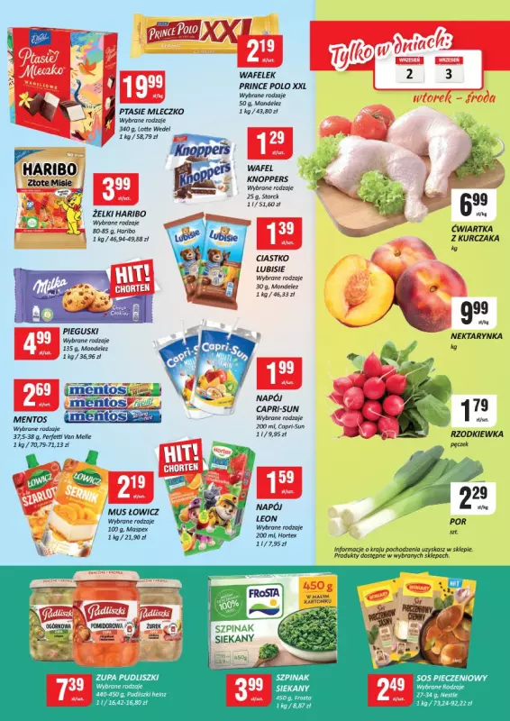 Chorten - gazetka promocyjna Gazetka Małopolska, Śląsk, Podkarpacie, Opolskie Market od czwartku 28.08 do środy 03.09 - strona 3