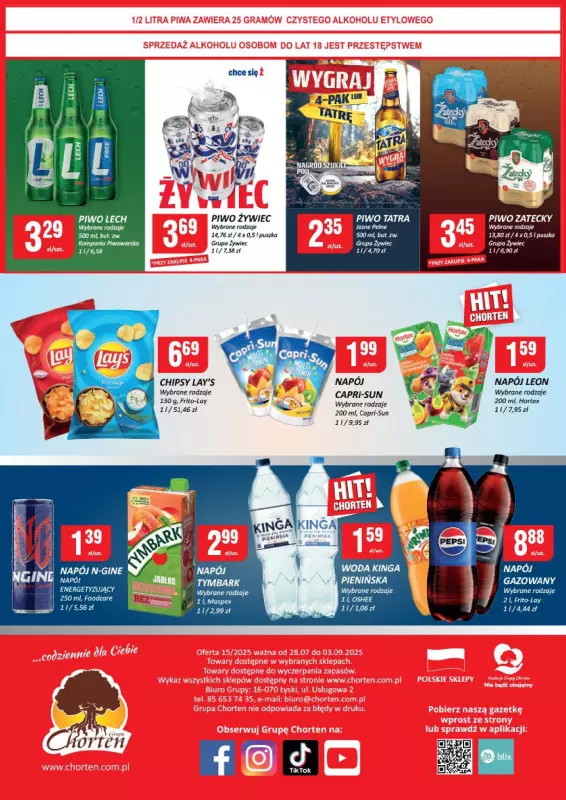 Chorten - gazetka promocyjna Gazetka Małopolska, Śląsk, Podkarpacie, Opolskie Minimarket od czwartku 28.08 do środy 03.09 - strona 2