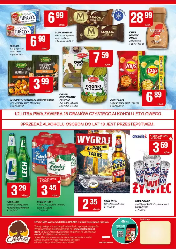 Chorten - gazetka promocyjna Gazetka Mazowsze Minimarket od wtorku 26.08 do środy 03.09 - strona 2