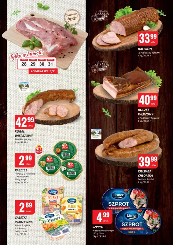 Chorten - gazetka promocyjna Gazetka Podlaskie Market od czwartku 28.08 do środy 03.09 - strona 2