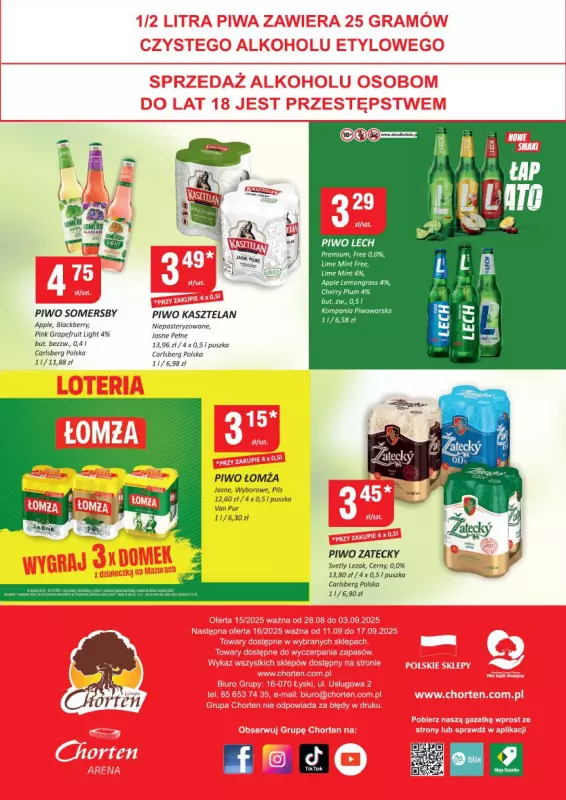 Chorten - gazetka promocyjna Gazetka Podlaskie Minimarket od czwartku 28.08 do środy 03.09 - strona 4