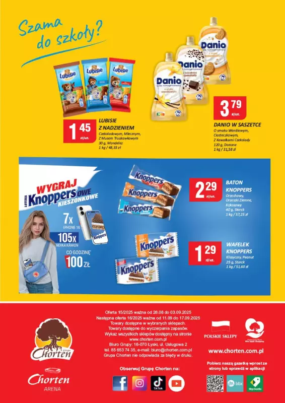 Chorten - gazetka promocyjna Gazetka Wielkopolska, Zach-pom, Lubuskie Market od czwartku 28.08 do środy 03.09 - strona 8