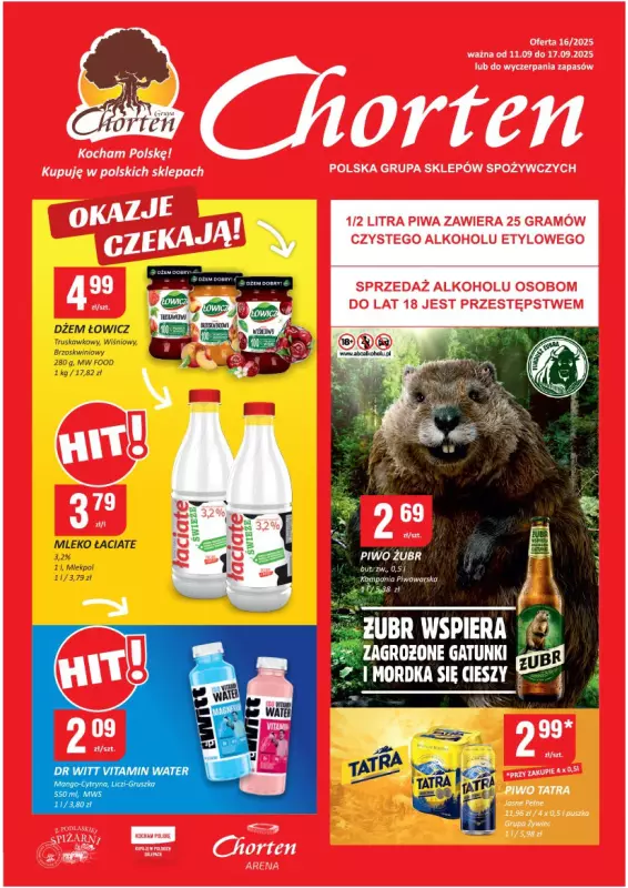 Chorten - gazetka promocyjna Gazetka Lubelskie Market od czwartku 11.09 do środy 17.09