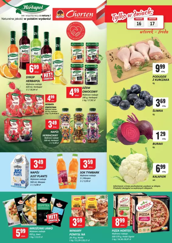 Chorten - gazetka promocyjna Gazetka Małopolska, Śląsk, Podkarpacie, Opolskie Market od czwartku 11.09 do środy 17.09 - strona 3