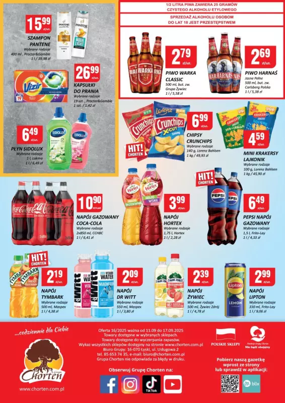Chorten - gazetka promocyjna Gazetka Małopolska, Śląsk, Podkarpacie, Opolskie Market od czwartku 11.09 do środy 17.09 - strona 4