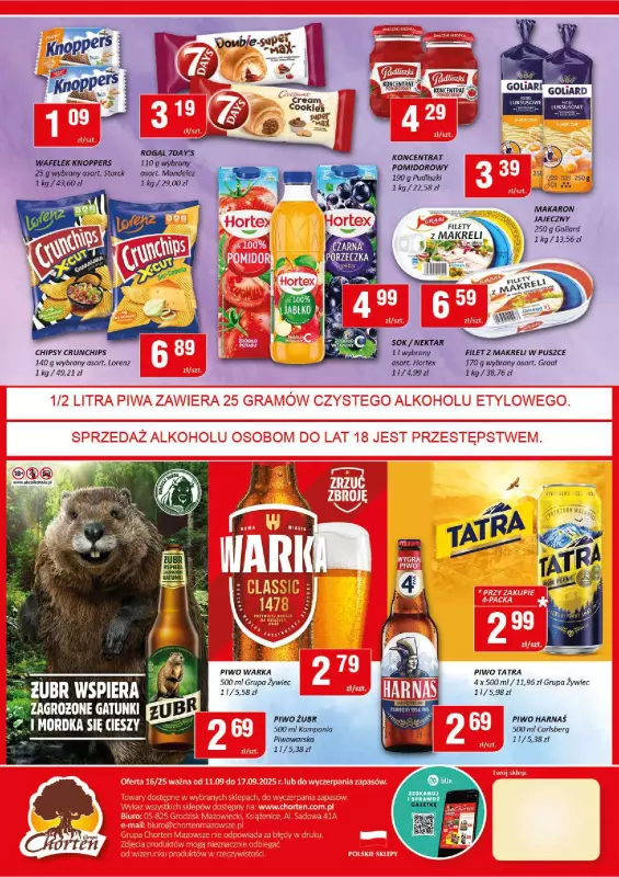 Chorten - gazetka promocyjna Gazetka Mazowsze Minimarket od czwartku 11.09 do środy 17.09 - strona 2