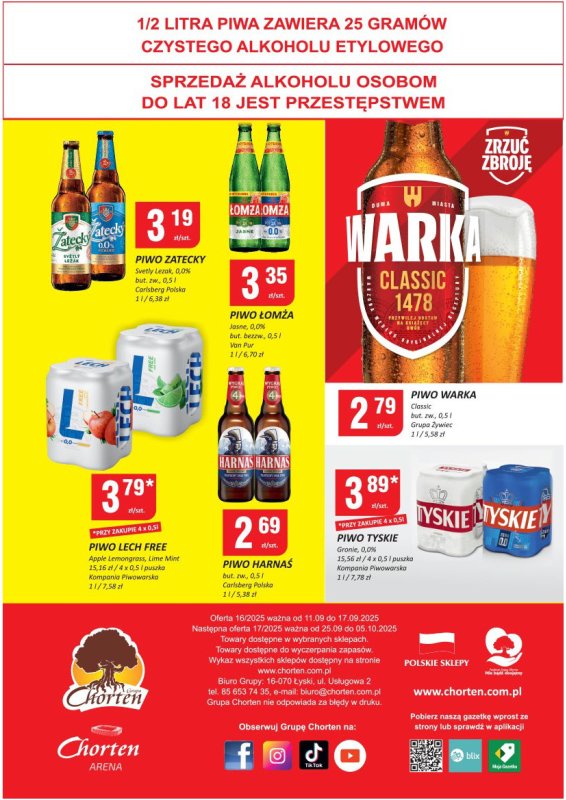 Chorten - gazetka promocyjna Gazetka Radom Minimarket od czwartku 11.09 do środy 17.09 - strona 4