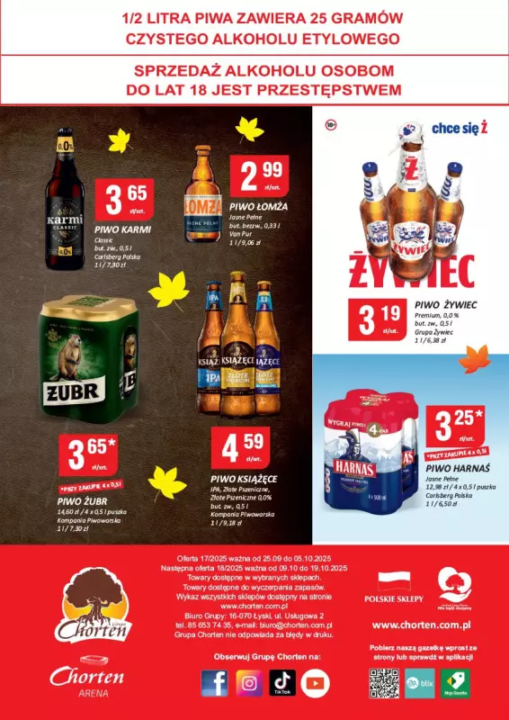 Chorten - gazetka promocyjna Gazetka Ciechanów Minimarket od czwartku 25.09 do niedzieli 05.10 - strona 4