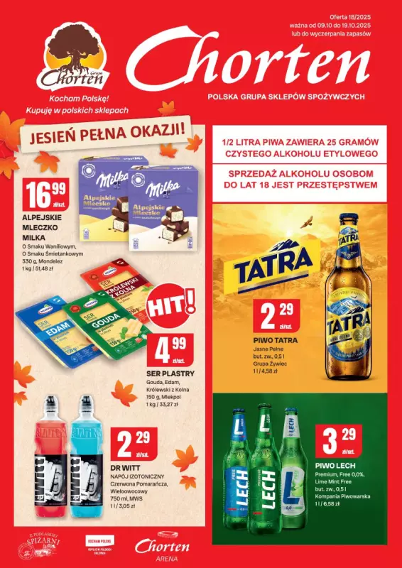 Chorten - gazetka promocyjna Gazetka Łódzkie Market od czwartku 09.10 do niedzieli 19.10