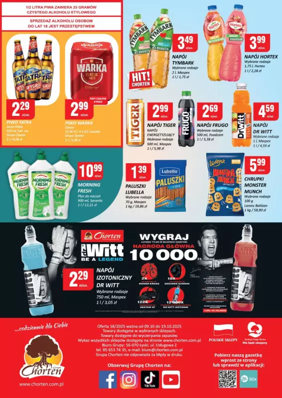 Chorten - gazetka promocyjna Gazetka Małopolska, Śląsk, Podkarpacie, Opolskie Market od czwartku 09.10 do niedzieli 19.10 - strona 4
