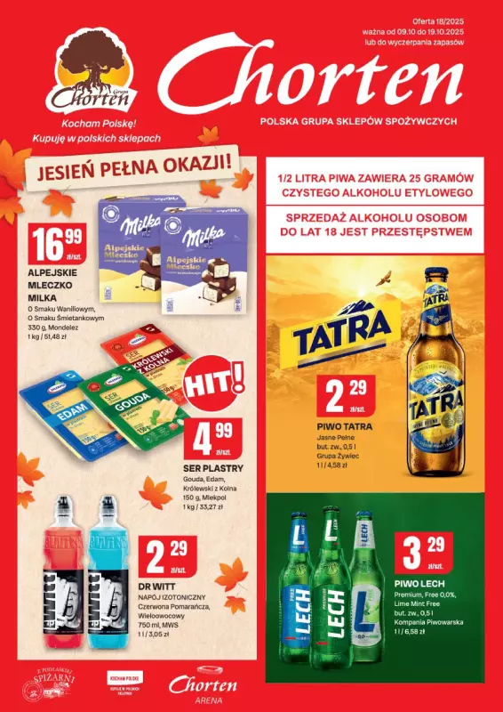 Chorten - gazetka promocyjna Gazetka Radom Market od czwartku 09.10 do niedzieli 19.10