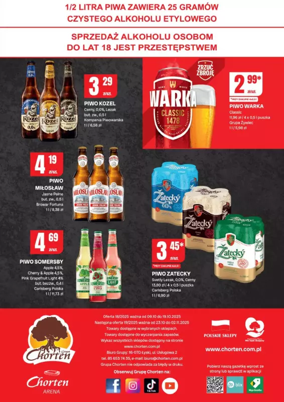 Chorten - gazetka promocyjna Gazetka Radom Minimarket od czwartku 09.10 do niedzieli 19.10 - strona 4
