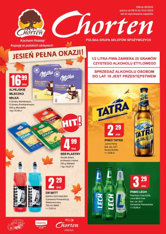 Chorten - gazetka promocyjna Gazetka Radom Minimarket od czwartku 09.10 do niedzieli 19.10