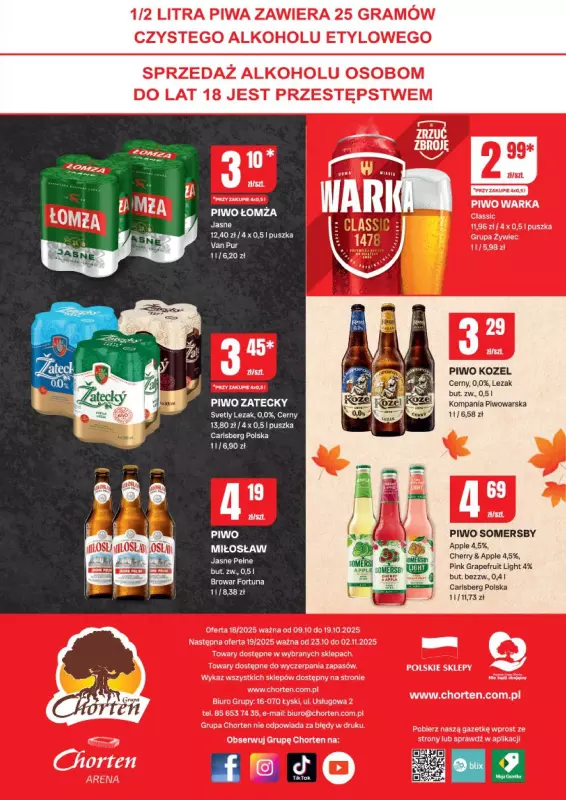 Chorten - gazetka promocyjna Gazetka Podlaskie Minimarket od czwartku 09.10 do niedzieli 19.10 - strona 4