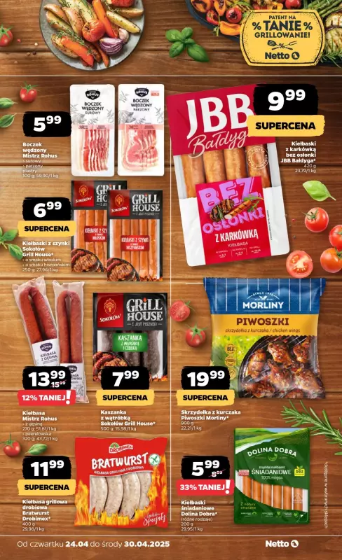#Majówka - gazetka promocyjna Netto I Patent na tanie grillowanie z Netto! od czwartku 24.04 do niedzieli 27.04 - strona 2