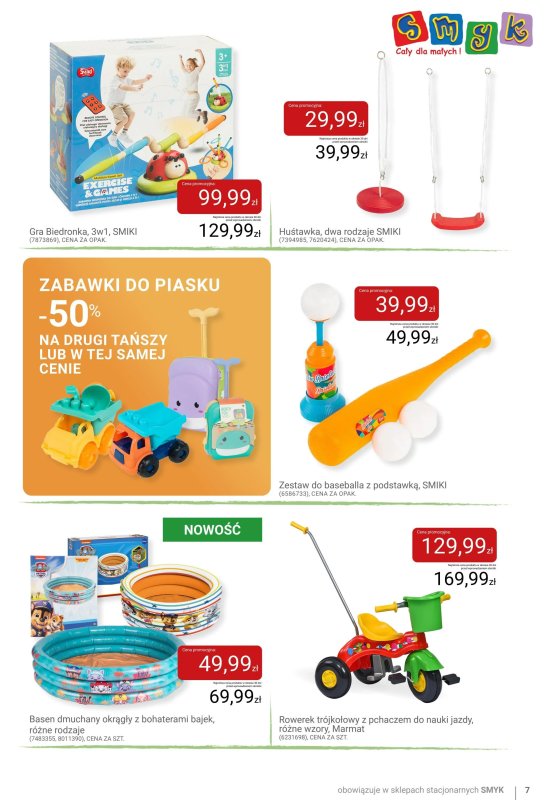 #Majówka - gazetka promocyjna Smyk Katalog Na sportowo od czwartku 24.04 do soboty 10.05 - strona 7
