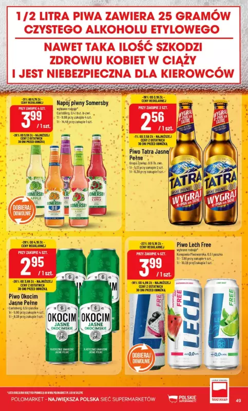 #Majówka - gazetka promocyjna POLOMarket | Gazetka od środy 23.04 do wtorku 06.05 - strona 49