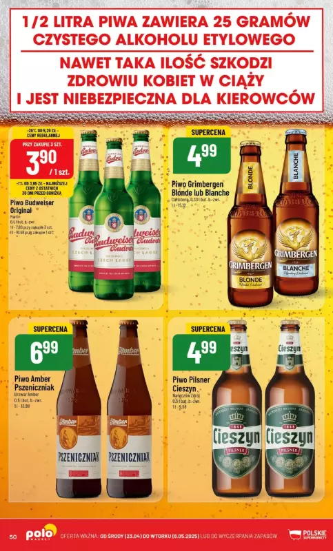 #Majówka - gazetka promocyjna POLOMarket | Gazetka od środy 23.04 do wtorku 06.05 - strona 50