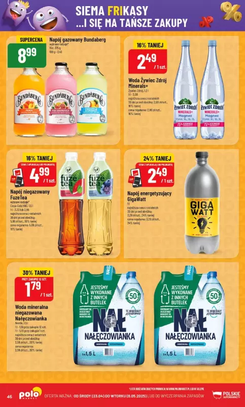 #Majówka - gazetka promocyjna POLOMarket | Gazetka od środy 23.04 do wtorku 06.05 - strona 46