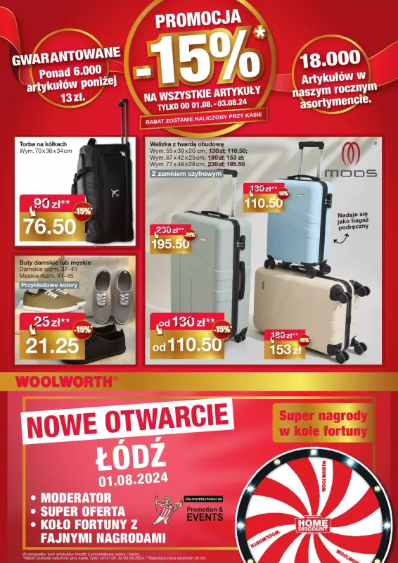 Woolworth - gazetka promocyjna WIELKIE OTWARCIE! ŁÓDŹ, VENDO PARK ul. Poli Gojawiczyńskiej 24 od czwartku 01.08 do soboty 03.08 - strona 5