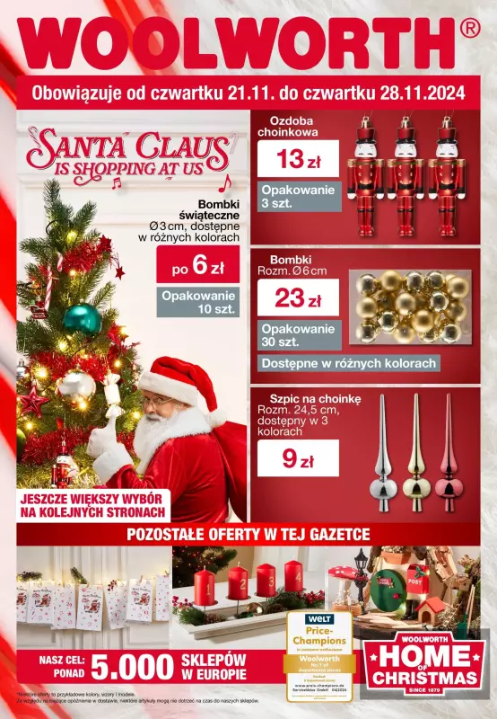 Woolworth - gazetka promocyjna Gazetka od czwartku 21.11 do czwartku 28.11