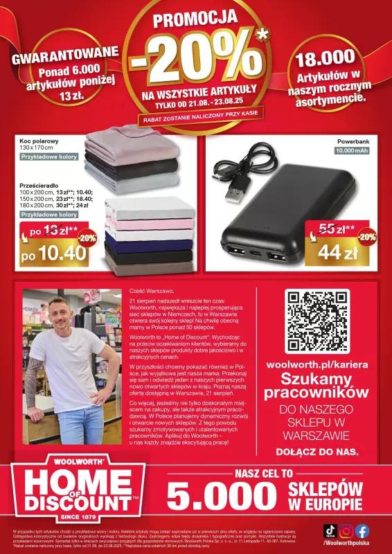 Woolworth - gazetka promocyjna WIELKIE OTWARCIE! WARSZAWA, ul. Głębocka 13 od czwartku 21.08 do soboty 23.08 - strona 12