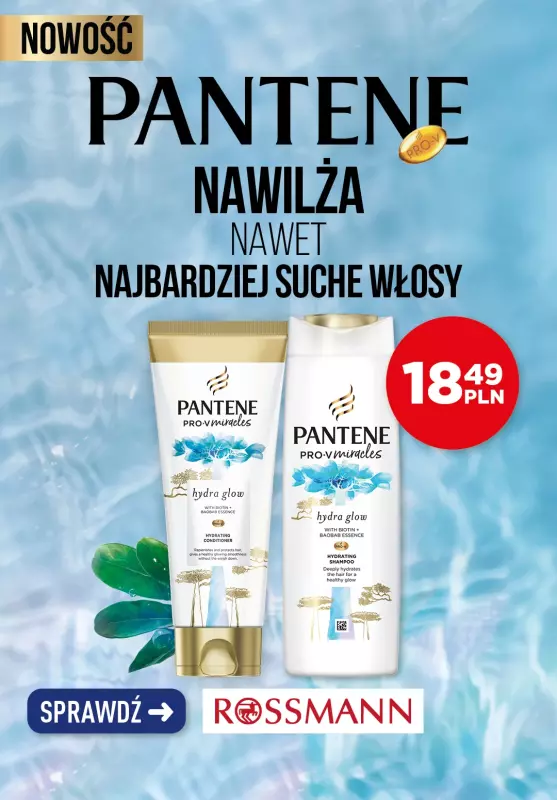 Procter & Gamble - gazetka promocyjna Nawilża nawet najbardziej suche włosy! Pantene od poniedziałku 22.05 do środy 24.05