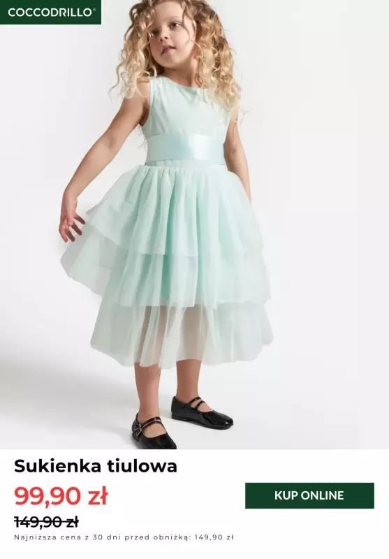 #Komunia - gazetka promocyjna Coccodrillo | Sukienki z wyprzedaży już od 39,90 zł od wtorku 06.05 do poniedziałku 12.05 - strona 2