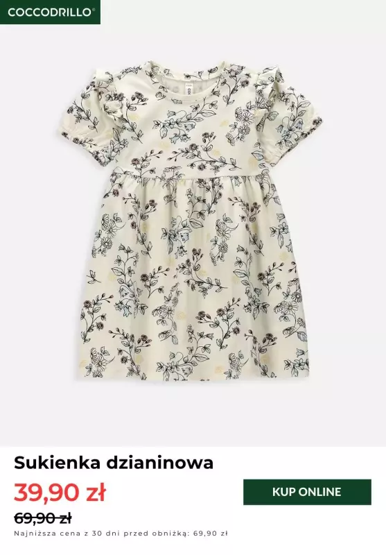 #Komunia - gazetka promocyjna Coccodrillo | Sukienki z wyprzedaży już od 39,90 zł od wtorku 06.05 do poniedziałku 12.05 - strona 4