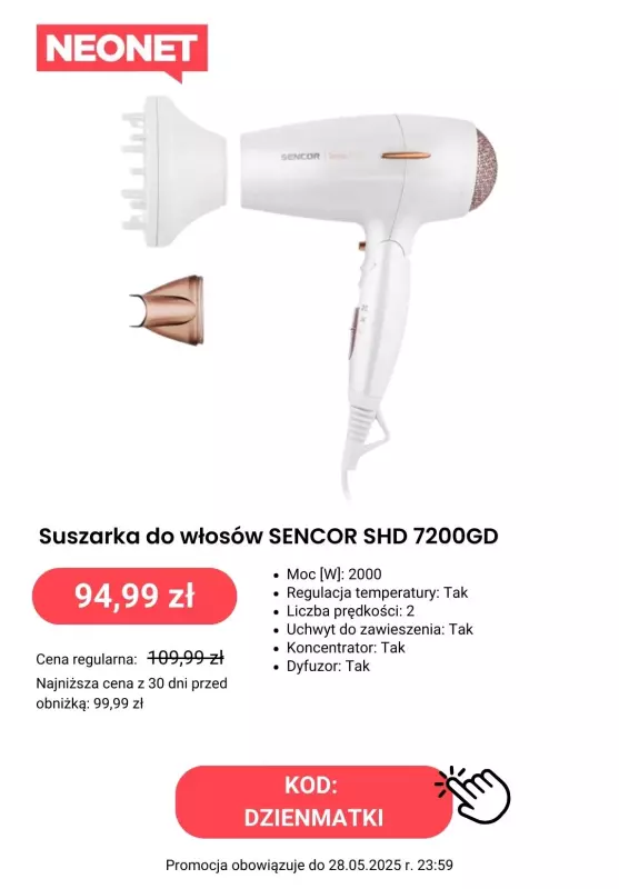 #Dzień Matki - gazetka promocyjna Neonet | Inspiracje na prezent dla Mamy od czwartku 15.05 do środy 28.05 - strona 3