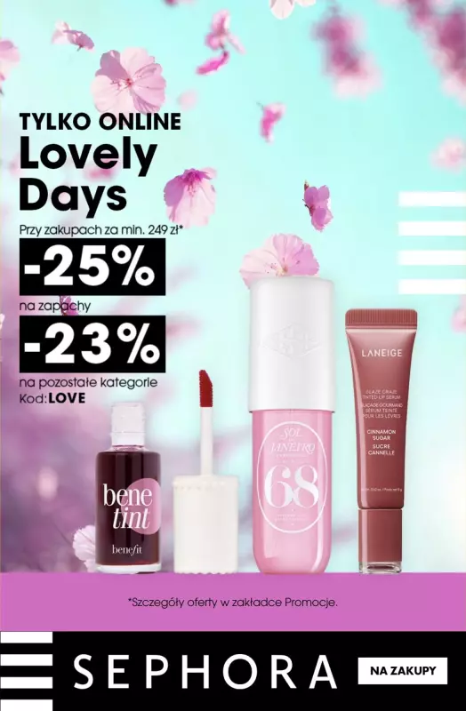 #Dzień Matki - gazetka promocyjna Sephora | Do -25% przy zakupach za min. 249 zł od poniedziałku 19.05 do poniedziałku 26.05