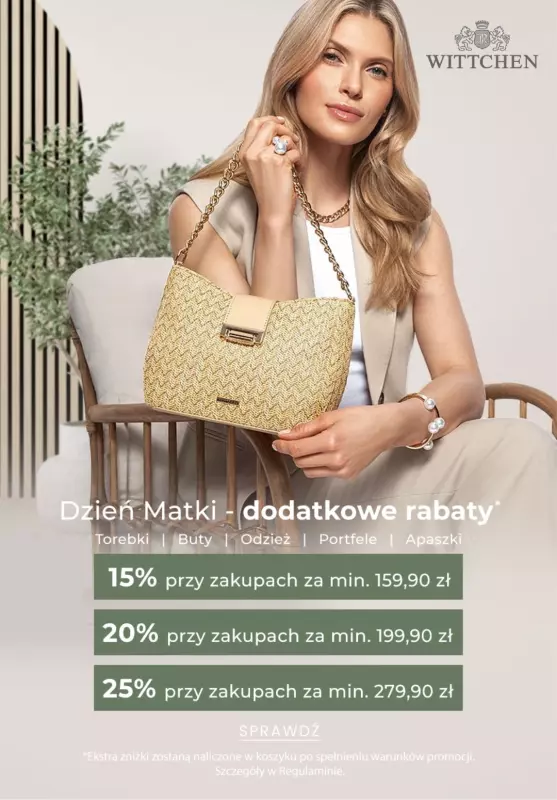 #Dzień Matki - gazetka promocyjna Wittchen | Dodatkowe rabaty na Dzień Matki od środy 21.05 do poniedziałku 26.05