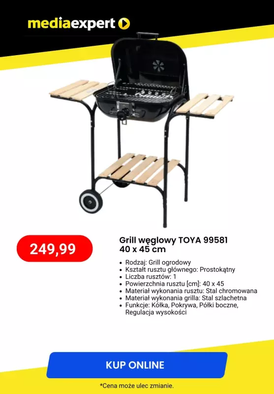 #Koniec Szkoły - gazetka promocyjna Media Expert | Gorące okazje na grille od wtorku 03.06  - strona 4