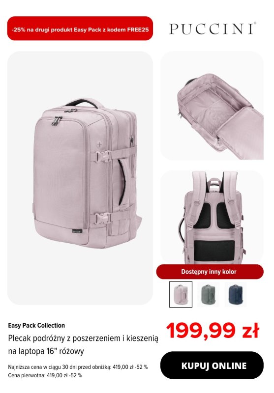 #Koniec Szkoły - gazetka promocyjna Puccini | -25% na drugi, tańszy produkt Easy Pack od wtorku 03.06 do poniedziałku 16.06 - strona 3