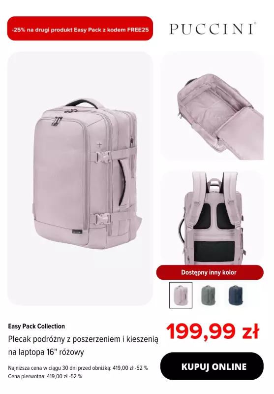 #Koniec Szkoły - gazetka promocyjna Puccini | -25% na drugi, tańszy produkt Easy Pack od wtorku 03.06 do poniedziałku 16.06 - strona 3