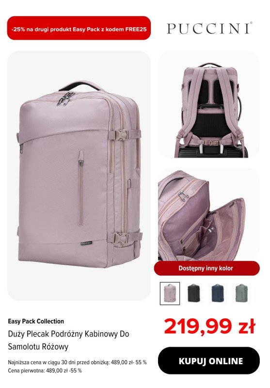 #Koniec Szkoły - gazetka promocyjna Puccini | -25% na drugi, tańszy produkt Easy Pack od wtorku 03.06 do poniedziałku 16.06 - strona 4