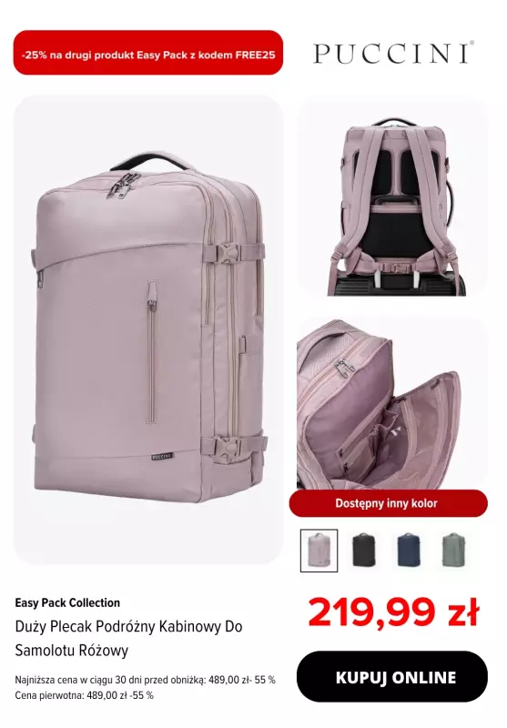#Koniec Szkoły - gazetka promocyjna Puccini | -25% na drugi, tańszy produkt Easy Pack od wtorku 03.06 do poniedziałku 16.06 - strona 4