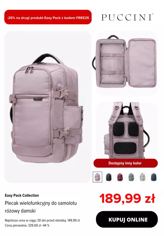 #Koniec Szkoły - gazetka promocyjna Puccini | -25% na drugi, tańszy produkt Easy Pack od wtorku 03.06 do poniedziałku 16.06 - strona 2