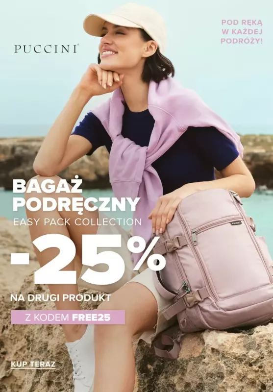 #Koniec Szkoły - gazetka promocyjna Puccini | -25% na drugi, tańszy produkt Easy Pack od wtorku 03.06 do poniedziałku 16.06
