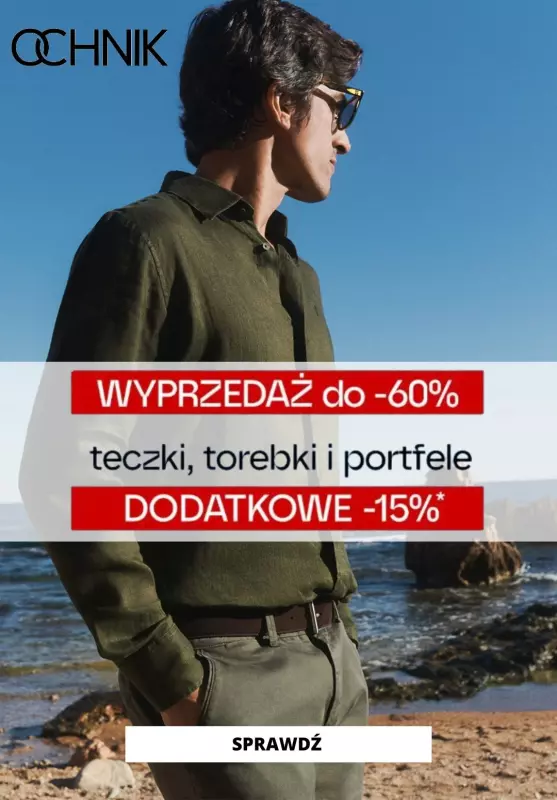 Ochnik - gazetka promocyjna Dodatkowe -15% na torebki, portfele i teczki od wtorku 09.07 