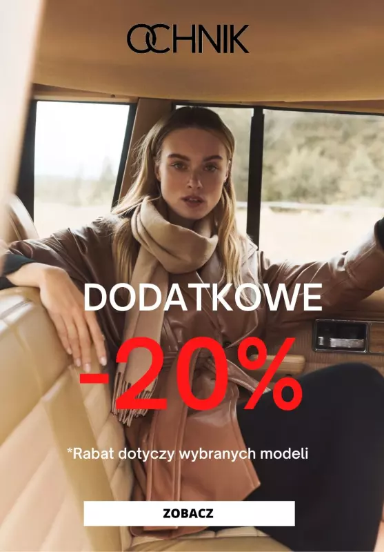 Ochnik - gazetka promocyjna Dodatkowe -20% na wybrane modele od środy 02.10 