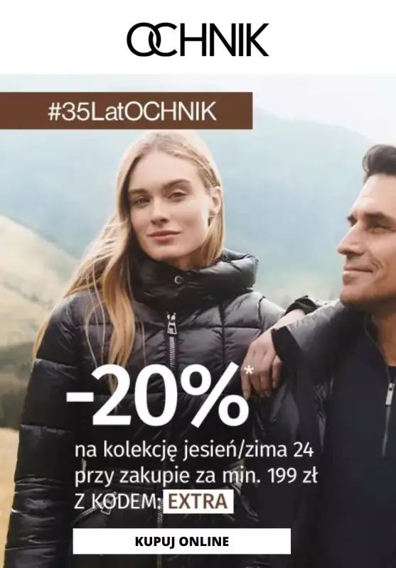 Ochnik - gazetka promocyjna -20% na kolekcję jesień/zima od poniedziałku 28.10 