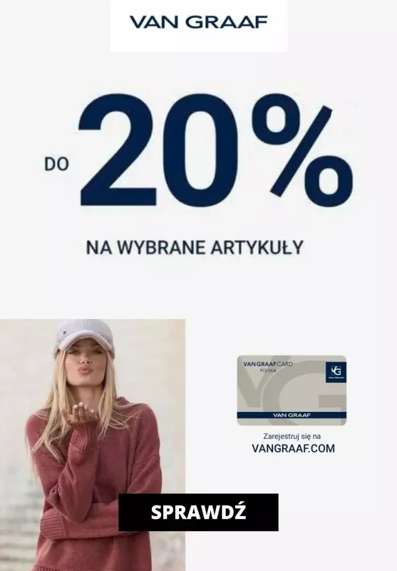 Van Graaf - gazetka promocyjna Do -20% na wybrane produkty z kartą Van Graaf od wtorku 17.10 do niedzieli 22.10